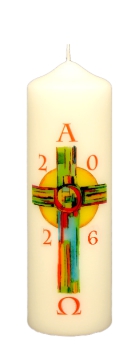 Ostertischkerze 170/50 mm, Dek. 3067